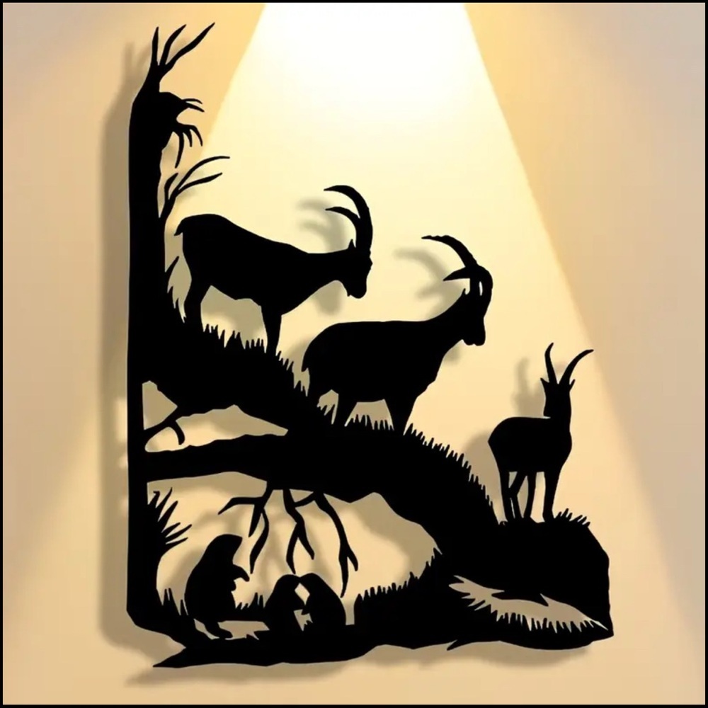 Black Metal Wall Art Decor - Picture 2 of 9